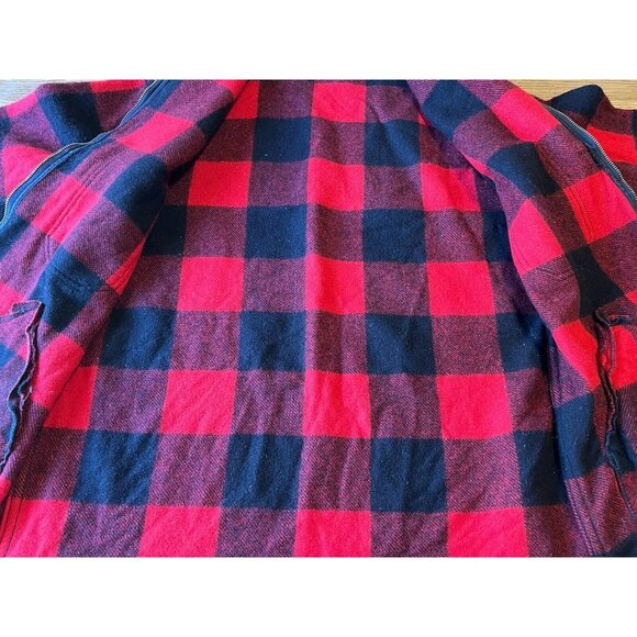 Woolrich Mackinaw Buffalo Plaid Wool Full Zip Hunting Jacket 124 - Men's Vintage - Picture 5 of 16